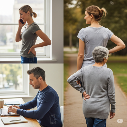 Posture Corrector Belt for Men & Women – Breathable & Adjustable Back Support Brace